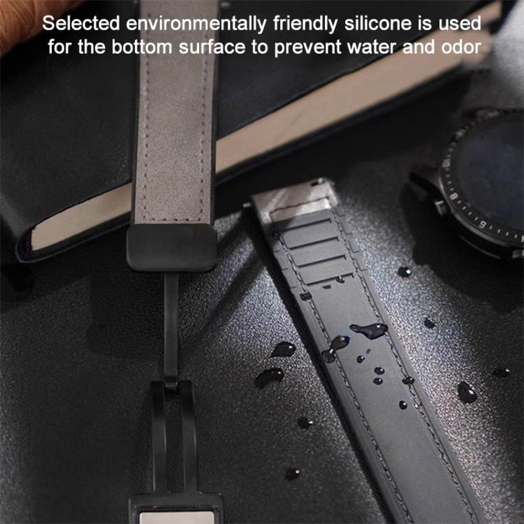 xDfind Silikonarmband mit Magnetverschluss und Crazy-Horse-Muster, passend für Apple Watch 42/44/45/46/49 mm, Apple Watch 38/40/41 und S10 42 mm
