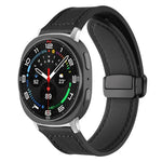 xDfind Crazy Horse Pattern Silicone Skin Magnetic Buckle Watch Band, For Samsung Galaxy Watch Ultra / Ultra 2025, For Samsung Galaxy Watch8 / 8 Classic