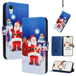 Christmas Series Buckle Leather Phone Case with Hand Strap, For iPhone 11 Pro Max, For iPhone 11, For iPhone 11 Pro, For iPhone XS / X, For iPhone XR, For iPhone XS Max, For iPhone 8 Plus / 7 Plus