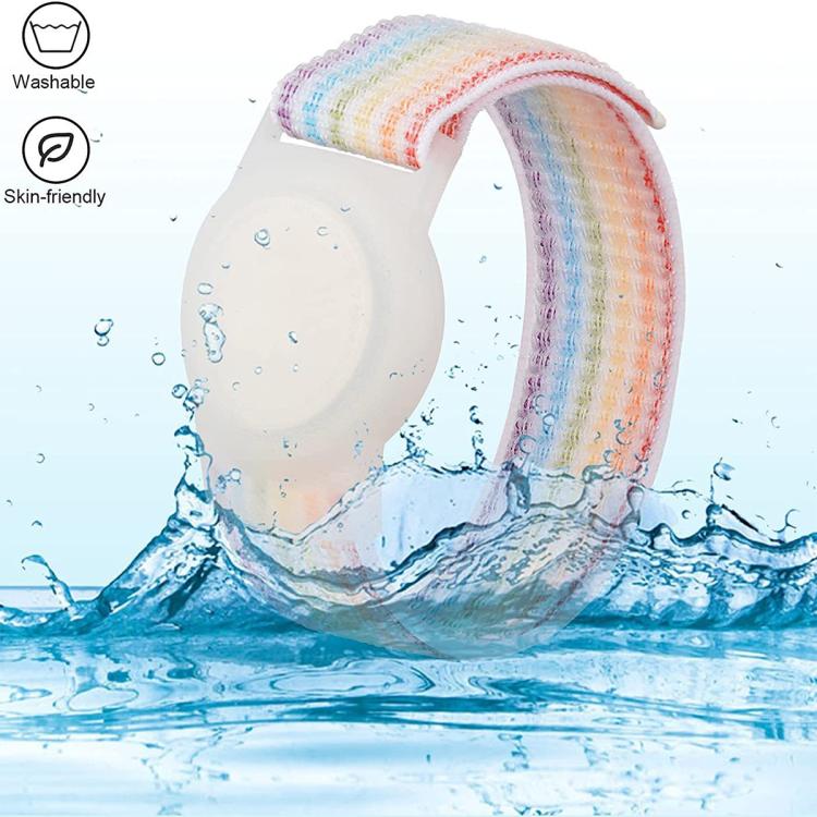 xDfind Nylon-Schlaufen-Uhrenarmband Stil Anti-Verlust Tracker Schutzcover, Für AirTag 2. Gen / AirTag 1. Gen