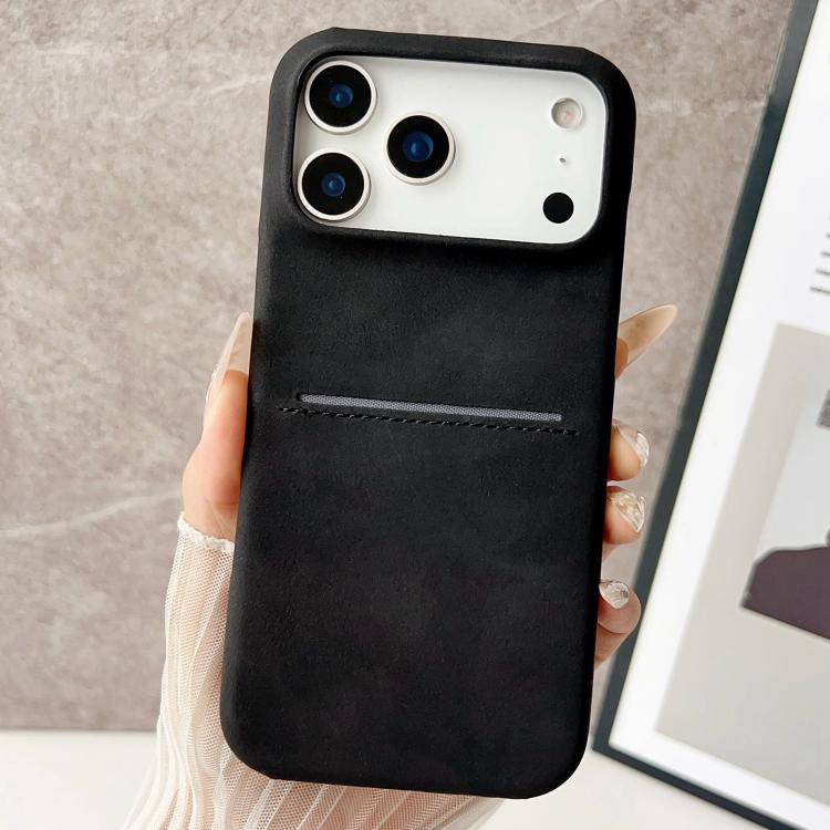 Skin Feel Schafsleder Kartenfach Handyhülle, Für iPhone 17 Pro Max, Für iPhone 17 Pro, Für iPhone 17, Für iPhone Air, Für iPhone 16 Pro Max, Für iPhone 16 Pro, Für iPhone 16 Plus, Für iPhone 16, Für iPhone 15 Pro Max