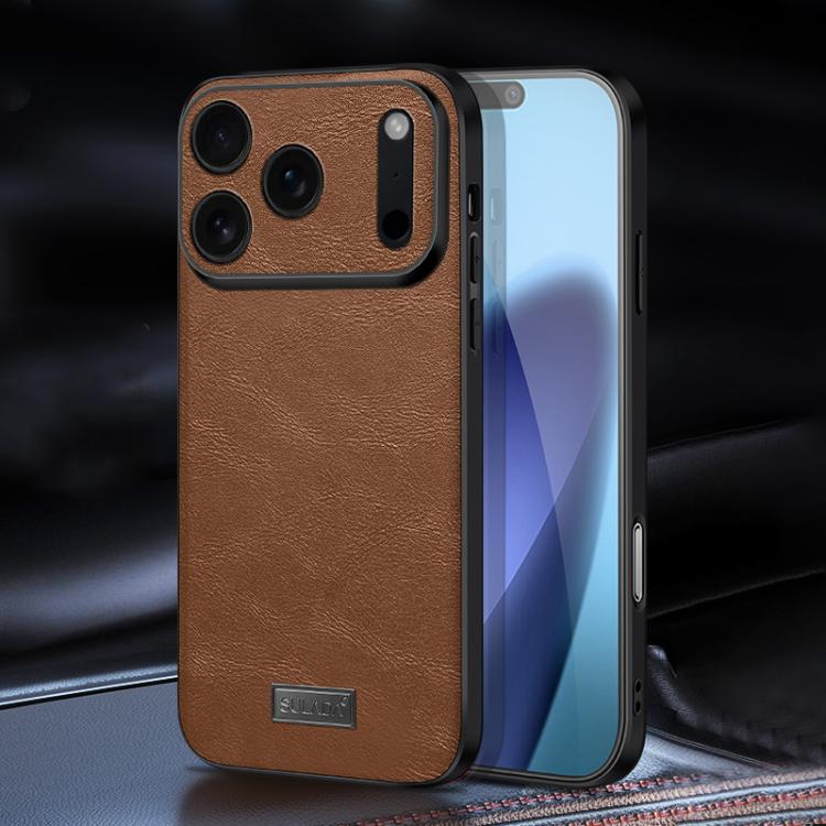 SULADA Stoßfeste TPU Hybrid handgefertigte Leder-Handyhülle, Für iPhone 17 Pro Max, Für iPhone 17 Pro, Für iPhone 17, Für iPhone Air