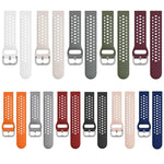 xDfind Silver Buckle Silicone Sport Watch Band, 20mm