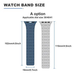 xDfind Contrasting Colors Magnetic Silicone Watch Band, For Apple Watch 42 / 44 / 45 / 46 / 49mm, For Apple Watch 38 / 40 / 41 / S10 42mm