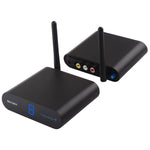 Measy AV240 2,4 GHz Drahtloser Audio-/Video-Sender und -Empfänger mit Infrarot-Rückführungsfunktion, Reichweite: 400 m, AV240 Schwarz