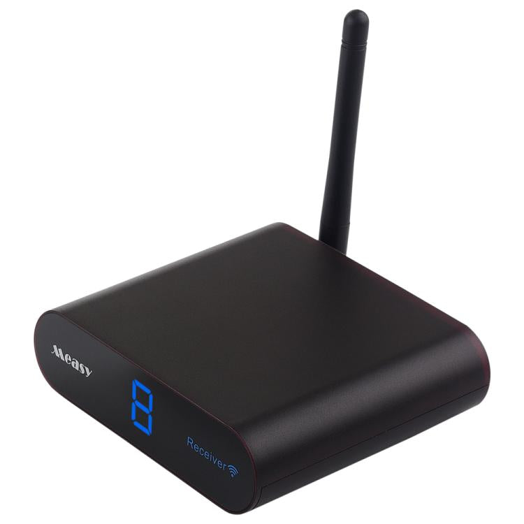 Measy AV240 2,4 GHz Drahtloser Audio-/Video-Sender und -Empfänger mit Infrarot-Rückführungsfunktion, Reichweite: 400 m, AV240 Schwarz