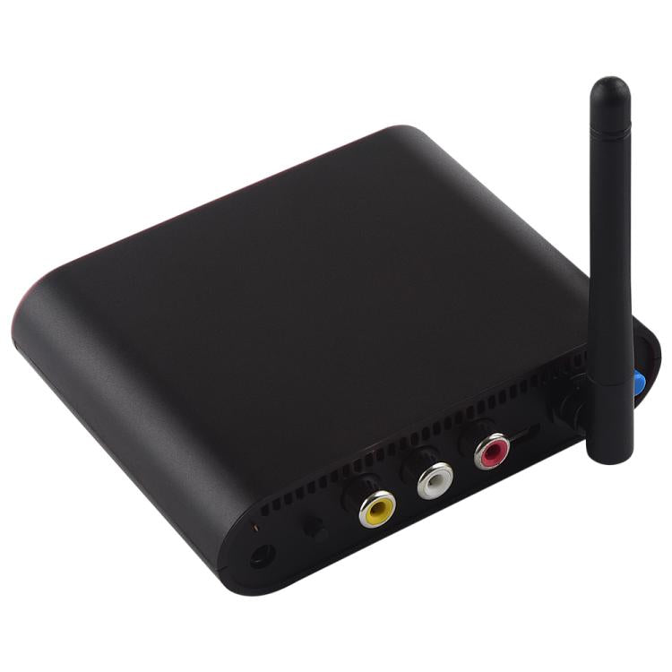 Measy AV540 5.8GHz Kabelloser Audio-/Video-Transmitter und -Receiver mit Infrarot-Rückführfunktion, Reichweite: 400m, AV540 Schwarz