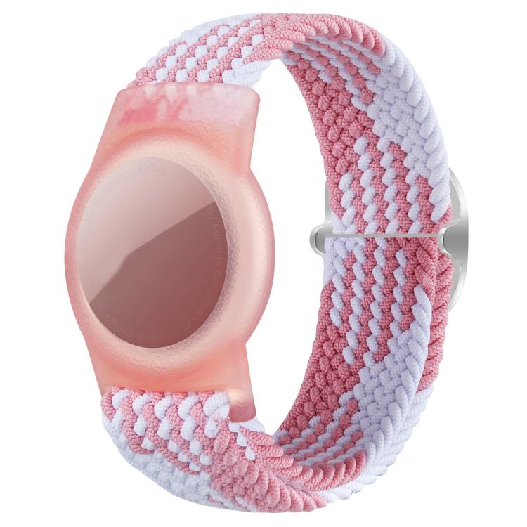 xDfind Verstellbares Nylon-Geflochtenes Uhrenarmband Stil Anti-Verlust Tracker Schutzcover, Für AirTag 2. Gen / AirTag 1. Gen
