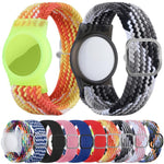xDfind Verstellbares Nylon-Geflochtenes Uhrenarmband Stil Anti-Verlust Tracker Schutzcover, Für AirTag 2. Gen / AirTag 1. Gen