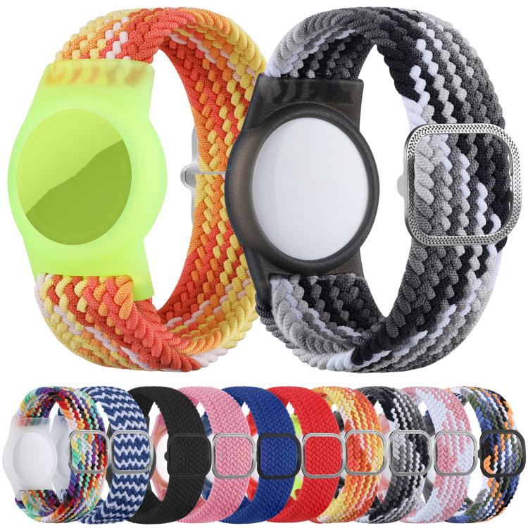 xDfind Verstellbares Nylon-Geflochtenes Uhrenarmband Stil Anti-Verlust Tracker Schutzcover, Für AirTag 2. Gen / AirTag 1. Gen