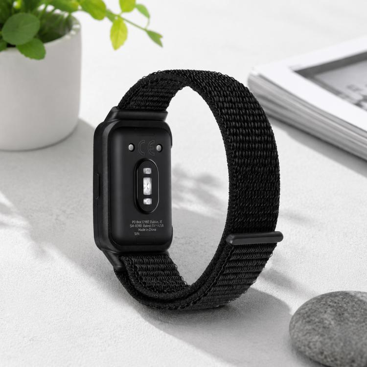 xDfind Uhrengehäuse mit integriertem Nylon-Klettverschluss, Uhrenarmband für Samsung Galaxy Fit 3