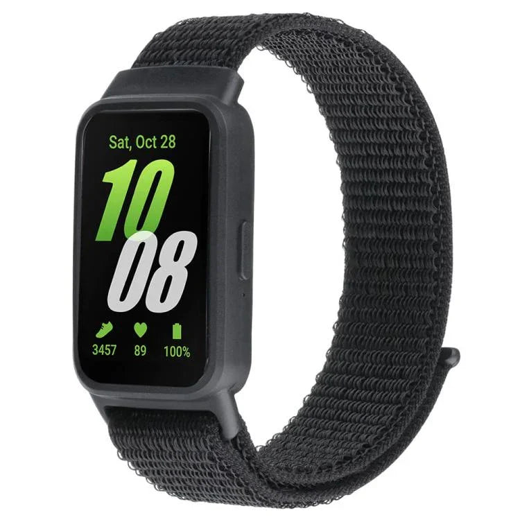 xDfind Uhrengehäuse mit integriertem Nylon-Klettverschluss, Uhrenarmband für Samsung Galaxy Fit 3