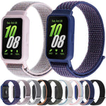xDfind Uhrengehäuse mit integriertem Nylon-Klettverschluss, Uhrenarmband für Samsung Galaxy Fit 3