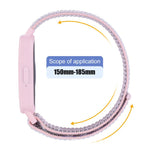 xDfind Uhrengehäuse mit integriertem Nylon-Klettverschluss, Uhrenarmband für Samsung Galaxy Fit 3