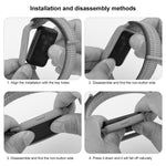 xDfind Uhrengehäuse mit integriertem Nylon-Klettverschluss, Uhrenarmband für Samsung Galaxy Fit 3