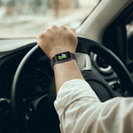 xDfind Uhrengehäuse mit integriertem Nylon-Klettverschluss, Uhrenarmband für Samsung Galaxy Fit 3