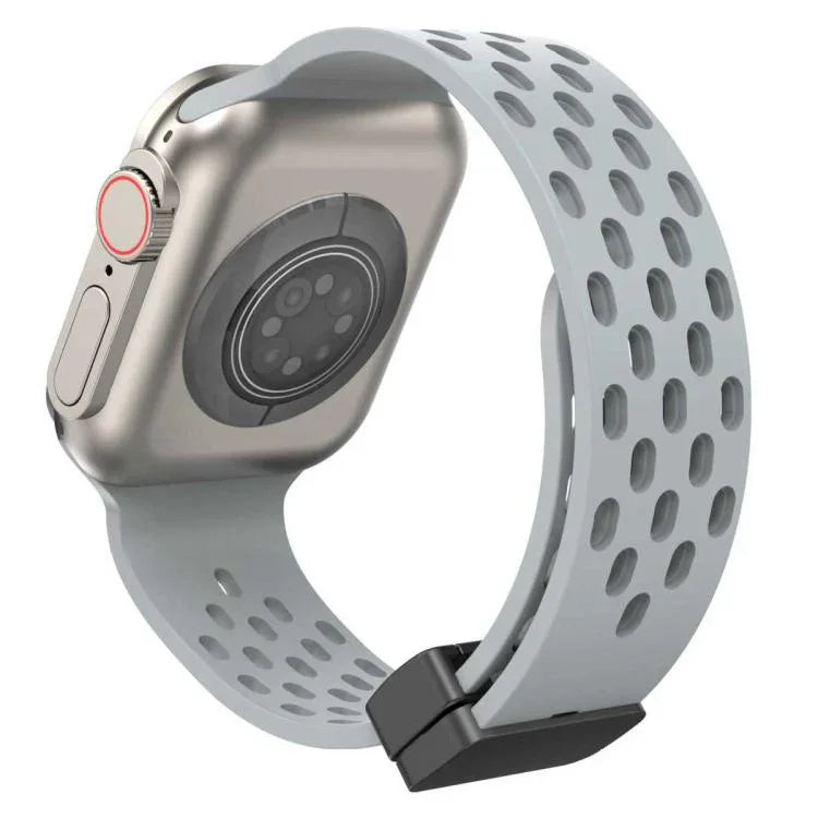 xDfind Silikon-Uhrenarmband mit Magnetverschluss, für Apple Watch 42 / 44 / 45 / 46 / 49 mm, für Apple Watch 38 / 40 / 41 / S10 42 mm