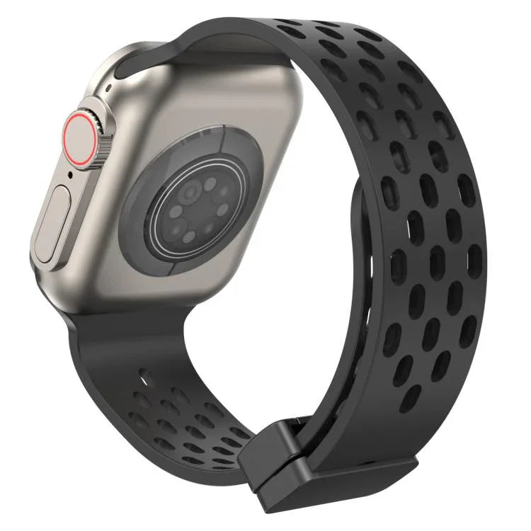 xDfind Silikon-Uhrenarmband mit Magnetverschluss, für Apple Watch 42 / 44 / 45 / 46 / 49 mm, für Apple Watch 38 / 40 / 41 / S10 42 mm