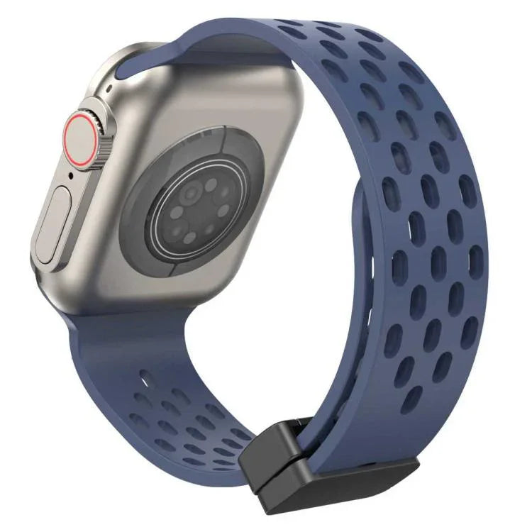 xDfind Silikon-Uhrenarmband mit Magnetverschluss, für Apple Watch 42 / 44 / 45 / 46 / 49 mm, für Apple Watch 38 / 40 / 41 / S10 42 mm