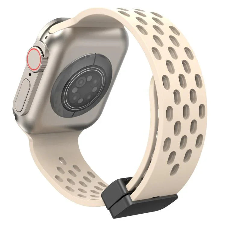 xDfind Silikon-Uhrenarmband mit Magnetverschluss, für Apple Watch 42 / 44 / 45 / 46 / 49 mm, für Apple Watch 38 / 40 / 41 / S10 42 mm