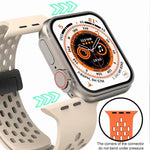 xDfind Silikon-Uhrenarmband mit Magnetverschluss, für Apple Watch 42 / 44 / 45 / 46 / 49 mm, für Apple Watch 38 / 40 / 41 / S10 42 mm