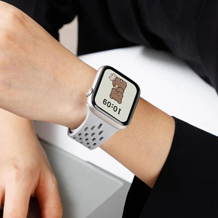 xDfind Silikon-Uhrenarmband mit Magnetverschluss, für Apple Watch 42 / 44 / 45 / 46 / 49 mm, für Apple Watch 38 / 40 / 41 / S10 42 mm