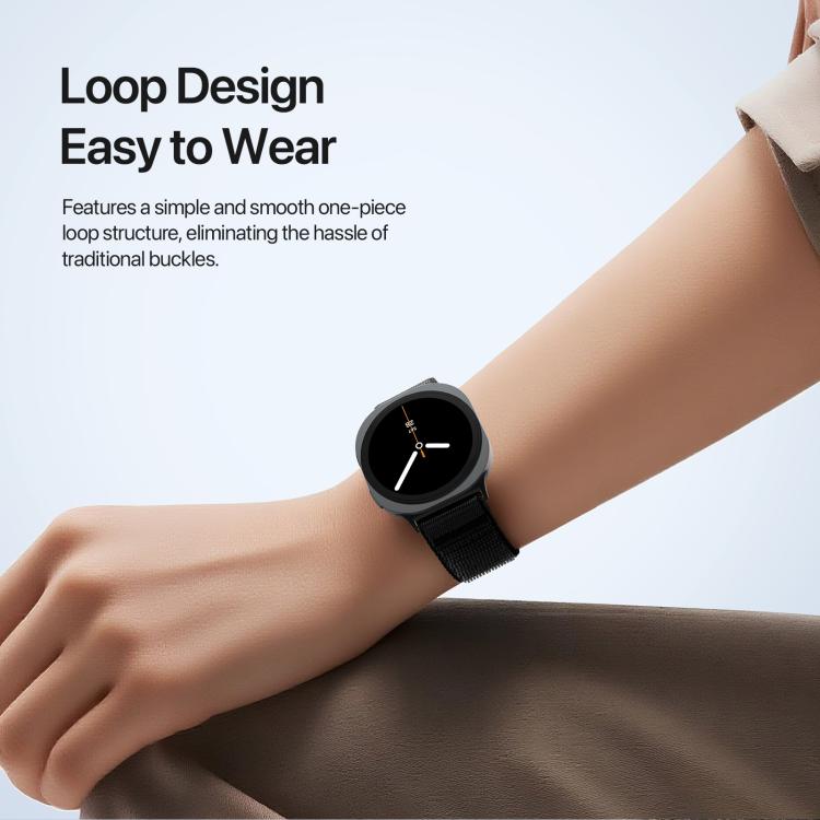 DUX DUCIS YE Serie Nylon-Uhrenarmband, gewebt, für Samsung Galaxy Watch8 / Watch8 Classic