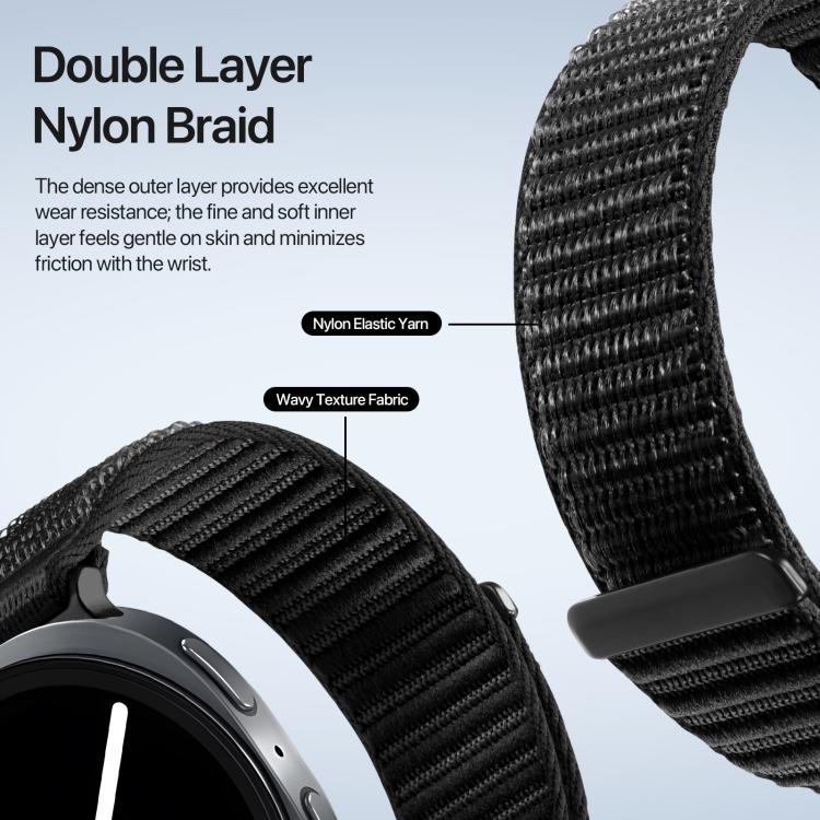 DUX DUCIS YE Serie Nylon-Uhrenarmband, gewebt, für Samsung Galaxy Watch8 / Watch8 Classic