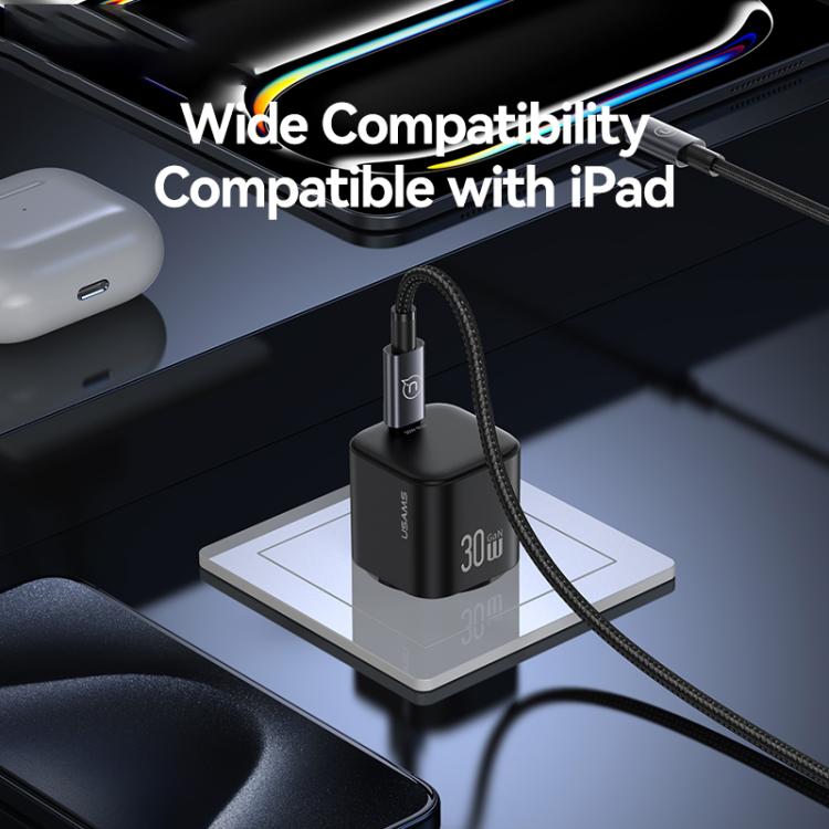USAMS CC262 30W GaN USB-C / Typ-C Port Mini-Schnellladegerät, EU Stecker