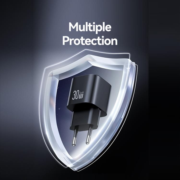 USAMS CC262 30W GaN USB-C / Typ-C Port Mini-Schnellladegerät, EU Stecker