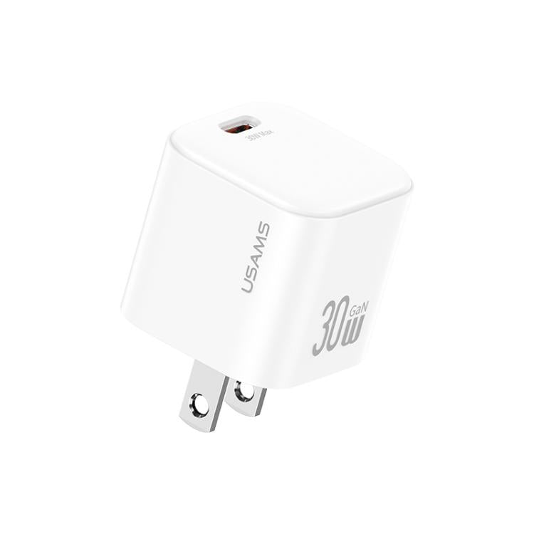 USAMS CC269 30W GaN USB-C / Type-C Port Mini-Schnellladegerät, US-Stecker