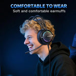 ONIKUMA X88 Head-mounted RGB Light E-Sports Gaming Headset, Cable Length: 2.2m, X88