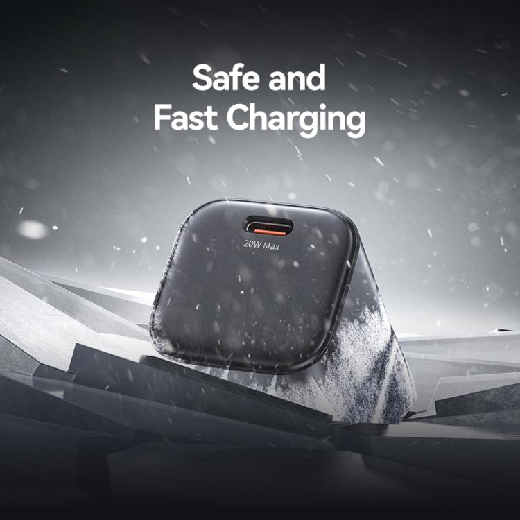 USAMS CC274 20W GaN USB-C / Typ-C Port Mini Schnellladegerät, UK-Stecker