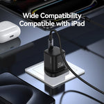 USAMS CC274 20W GaN USB-C / Typ-C Port Mini Schnellladegerät, UK-Stecker