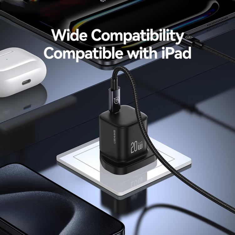 USAMS CC274 20W GaN USB-C / Typ-C Port Mini Schnellladegerät, UK-Stecker