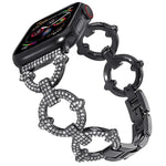 xDfind O-förmiges Diamant-Metallarmband, für Apple Watch 42 / 44 / 45 / 46 / 49 mm, für Apple Watch 38 / 40 / 41 / S10 42 mm