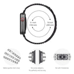 xDfind Drei-Diamanten-Metallarmband, für Apple Watch 42 / 44 / 45 / 46 / 49 mm, für Apple Watch 38 / 40 / 41 / S10 42 mm
