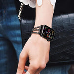 xDfind Drei-Diamanten-Metallarmband, für Apple Watch 42 / 44 / 45 / 46 / 49 mm, für Apple Watch 38 / 40 / 41 / S10 42 mm