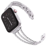 xDfind Drei-Diamanten-Metallarmband, für Apple Watch 42 / 44 / 45 / 46 / 49 mm, für Apple Watch 38 / 40 / 41 / S10 42 mm