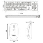 Yesido KB42 2.4G Kabelloses Business-Tastatur-Maus-Set, arabische Version, englische Version