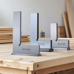 90 Degree Flat Edge Woodworking Square L-shaped Carbon Steel Knife Edge Set Square, 50x40, 75x50, 100x70, 3pcs/Set