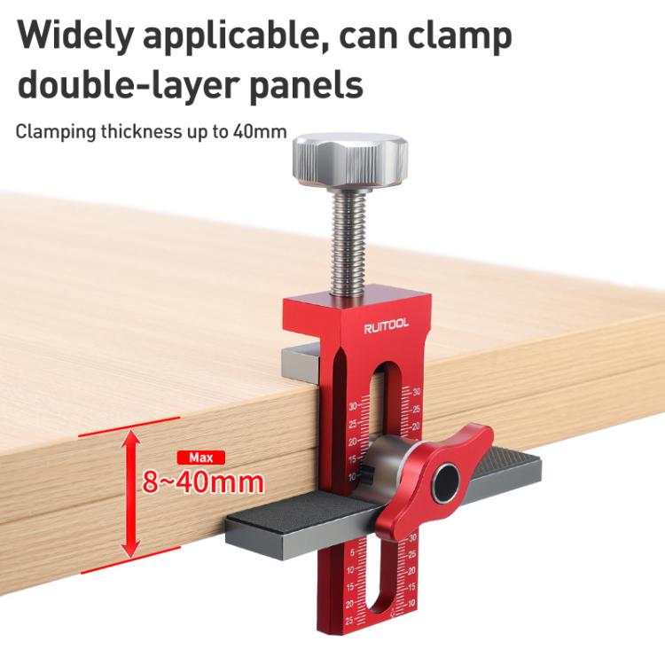 RUITOOL Multifunktionale Schranktür-Montagehilfe mit Basis, Ohne Bohrer, Mit 10mm Bohrer, Mit 6/8/10mm Bohrer