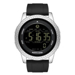 NORTH EDGE APOLLO Outdoor Wasserdichte Multifunktions-Smartwatch für Herren mit Silikonarmband