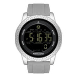 NORTH EDGE APOLLO Outdoor Wasserdichte Multifunktions-Smartwatch für Herren mit Silikonarmband