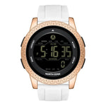 NORTH EDGE APOLLO Outdoor Wasserdichte Multifunktions-Smartwatch für Herren mit Silikonarmband