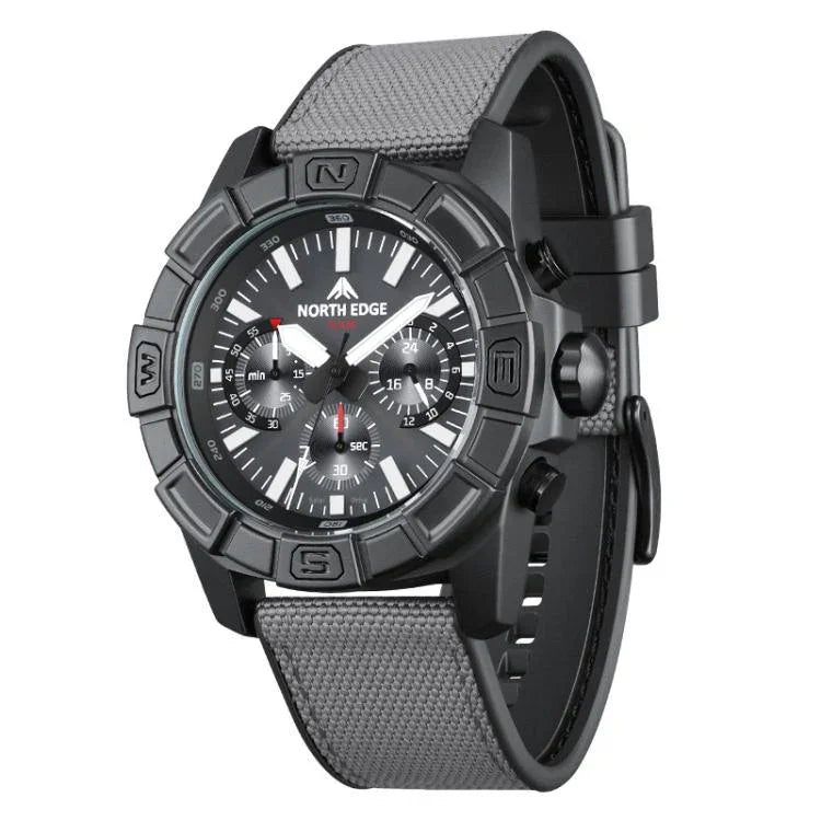 NORTH EDGE BLAZE Outdoor Wasserdichte Solar-Smartwatch für Herren