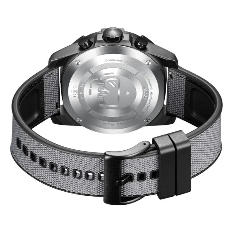 NORTH EDGE BLAZE Outdoor Wasserdichte Solar-Smartwatch für Herren