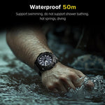 NORTH EDGE BLAZE Outdoor Wasserdichte Solar-Smartwatch für Herren