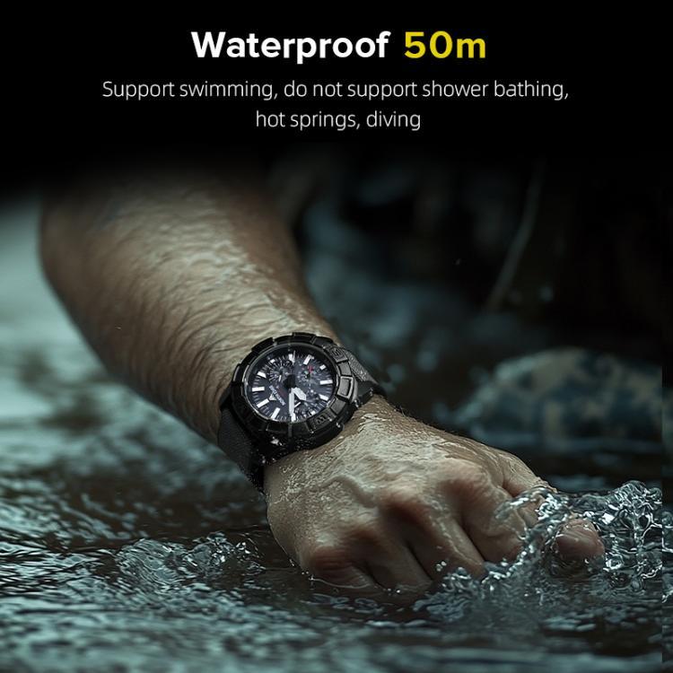 NORTH EDGE BLAZE Outdoor Wasserdichte Solar-Smartwatch für Herren