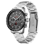 NORTH EDGE LONGWINGS Outdoor Herren Solarlade-Sportuhr mit Edelstahlarmband